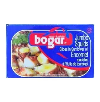 Bogar Jumbo Squid In Sunflower Oil