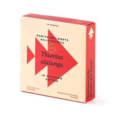 La Narval Premium Bonito White Tuna belly fillets in Galician Butter