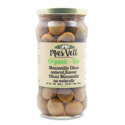 Mas Vell Organic Manzanilla Olives