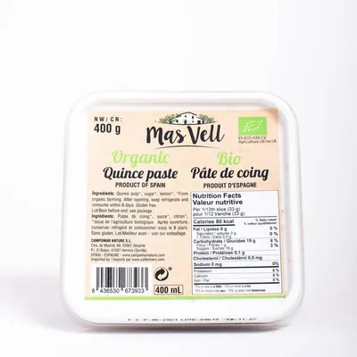 Mas Vell Organic Quince Paste