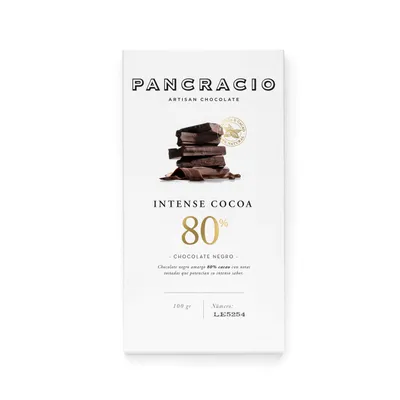 Pancracio Intense Cocoa 80% Dark Chocolate bar